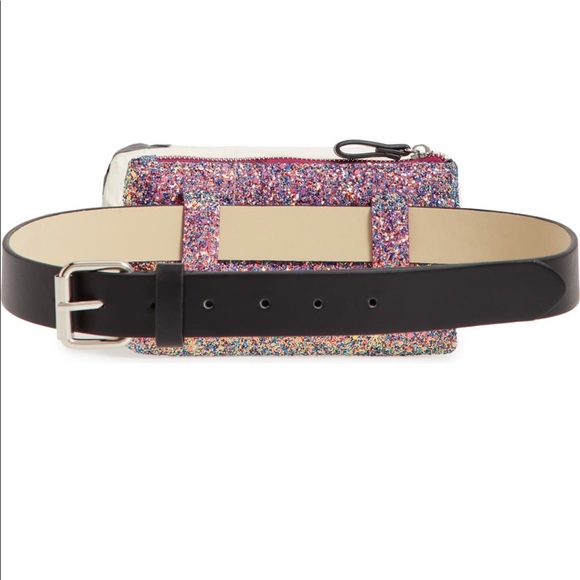 NWT Trouve Glitter Belt Bag size Medium - Picture 4 of 6